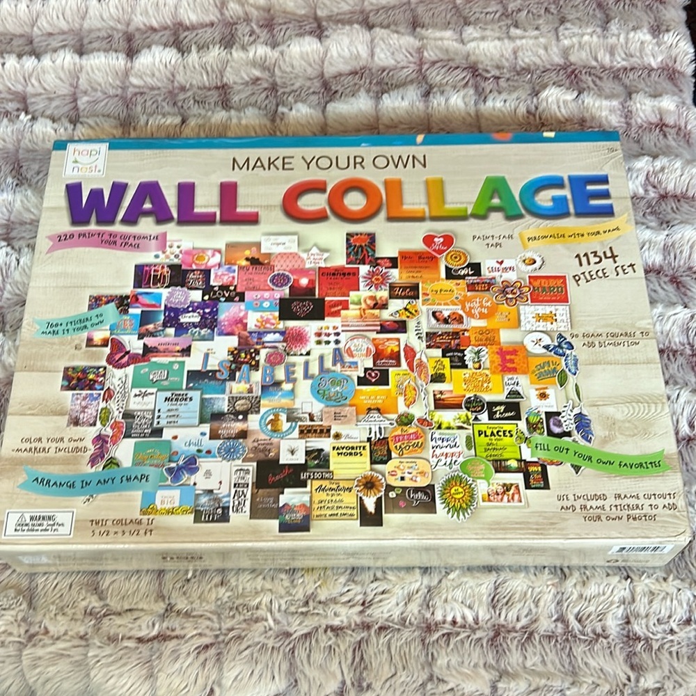 Hapinest Wall Collage is a fun DIY project